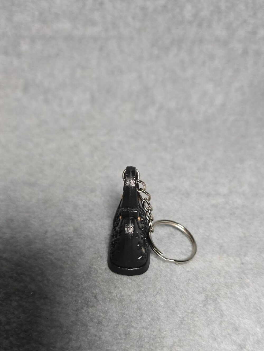 Mini Black Monogram Purse Keychain - Picture 3 of 7